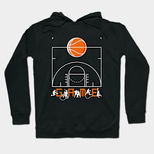 basketball game playing Hoodie